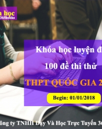 100 đề minh họa môn Toán THPT Quốc Gia 2018