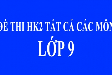 Tài liệu ôn thi HK2 lớp 9 tất cả các môn