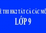 Tài liệu ôn thi HK2 lớp 9 tất cả các môn